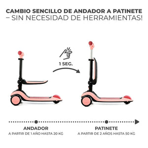 Triciclo Scooter 2 en 1 Halley <b>[NUEVO]</b> - KinderKraft-MiniNuts expertos en coches y sillas de auto para bebé